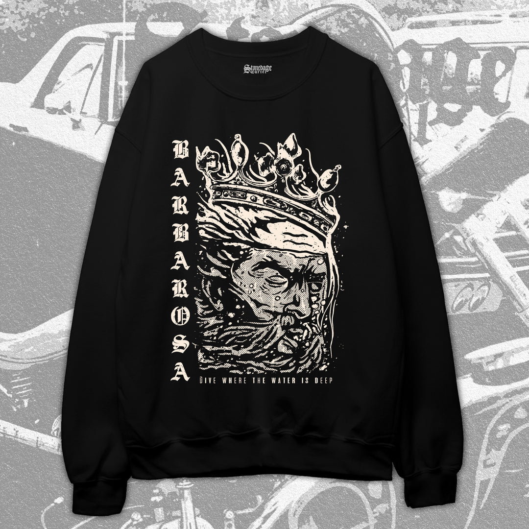 Frederick Barbarossa unisex sweatshirts, History meme Medieval Holy Roman Emperor streetwear unisex sweatshirt