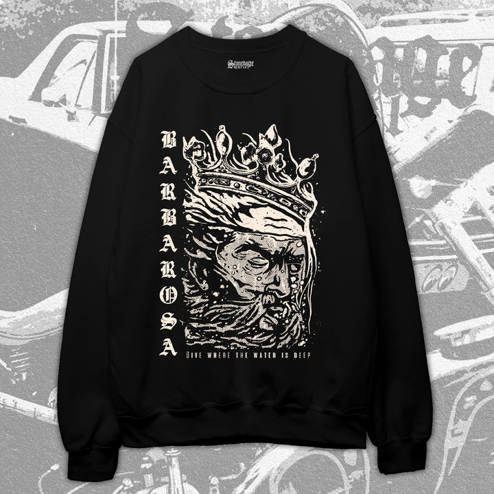 Frederick Barbarossa unisex sweatshirts, History meme Medieval Holy Roman Emperor streetwear unisex sweatshirt