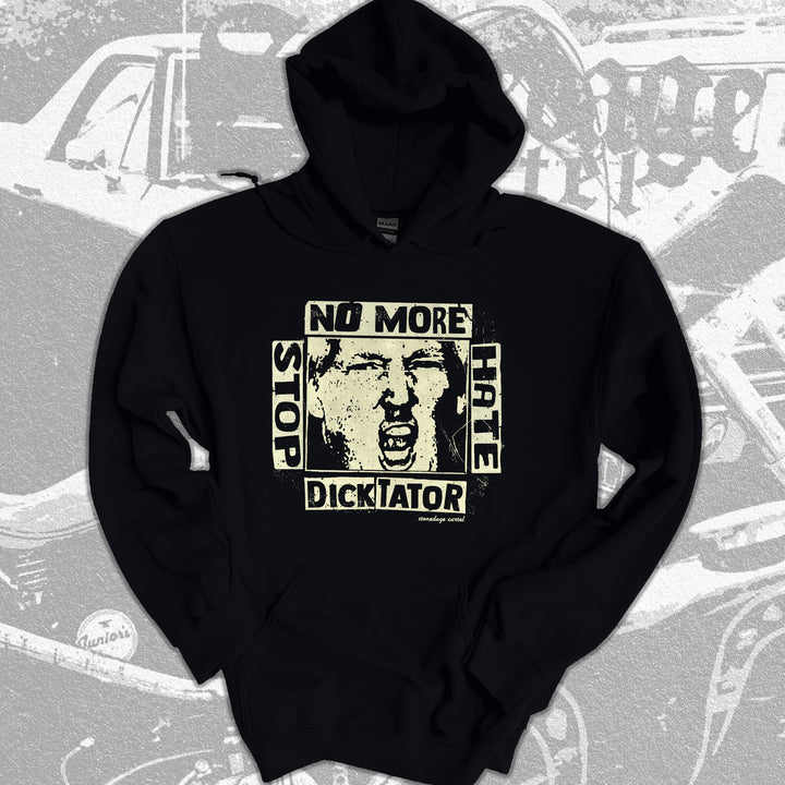 No More Hate Anti Fascist Unisex Hoodie, Activism Anti Donald Trump Unisex Hoodie