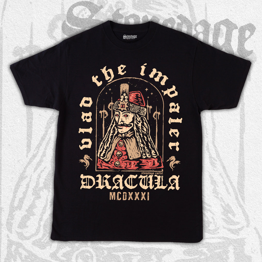 Dracula-Vlad The Impaler Goth Horror Unisex Tee, Vampire Historic Vlad Tepes Horror Historic Unisex Tee