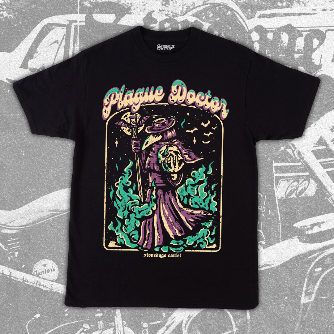 Plague Doctor Unisex Graphic Shirt, Plague Doctor Goth Vintage Unisex Graphic T-shirt