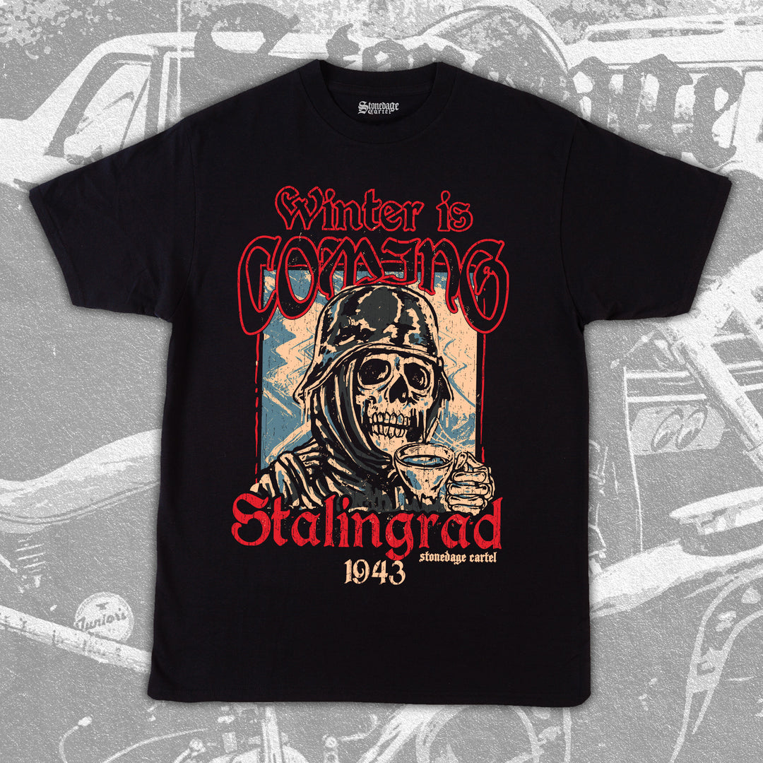 Winter is Coming Stalingrad 1943 Unisex T-shirt, Funny Historic Vintage Unisex T-shirt Model