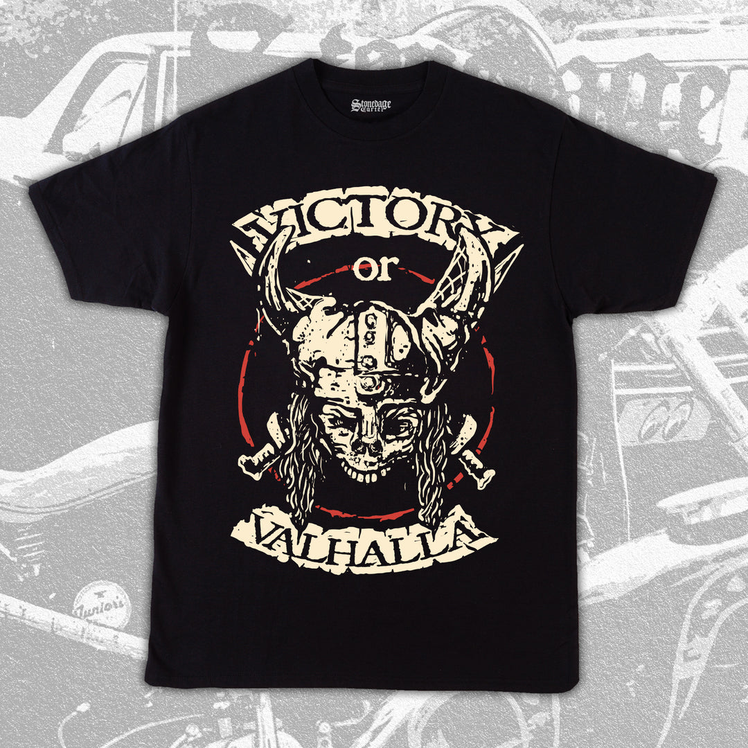 Victory or Valhalla Heavy Metal Unisex Tee
