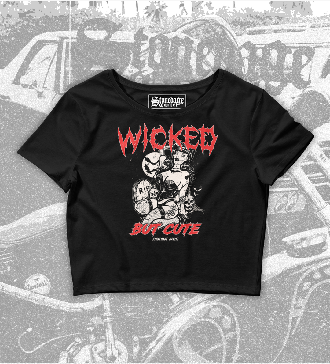 Wicked But Cute Women’s Crop Tee