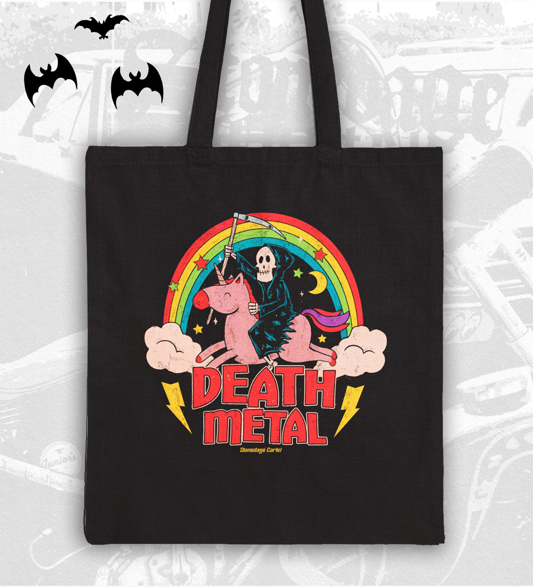 Death Metal Tote Bag