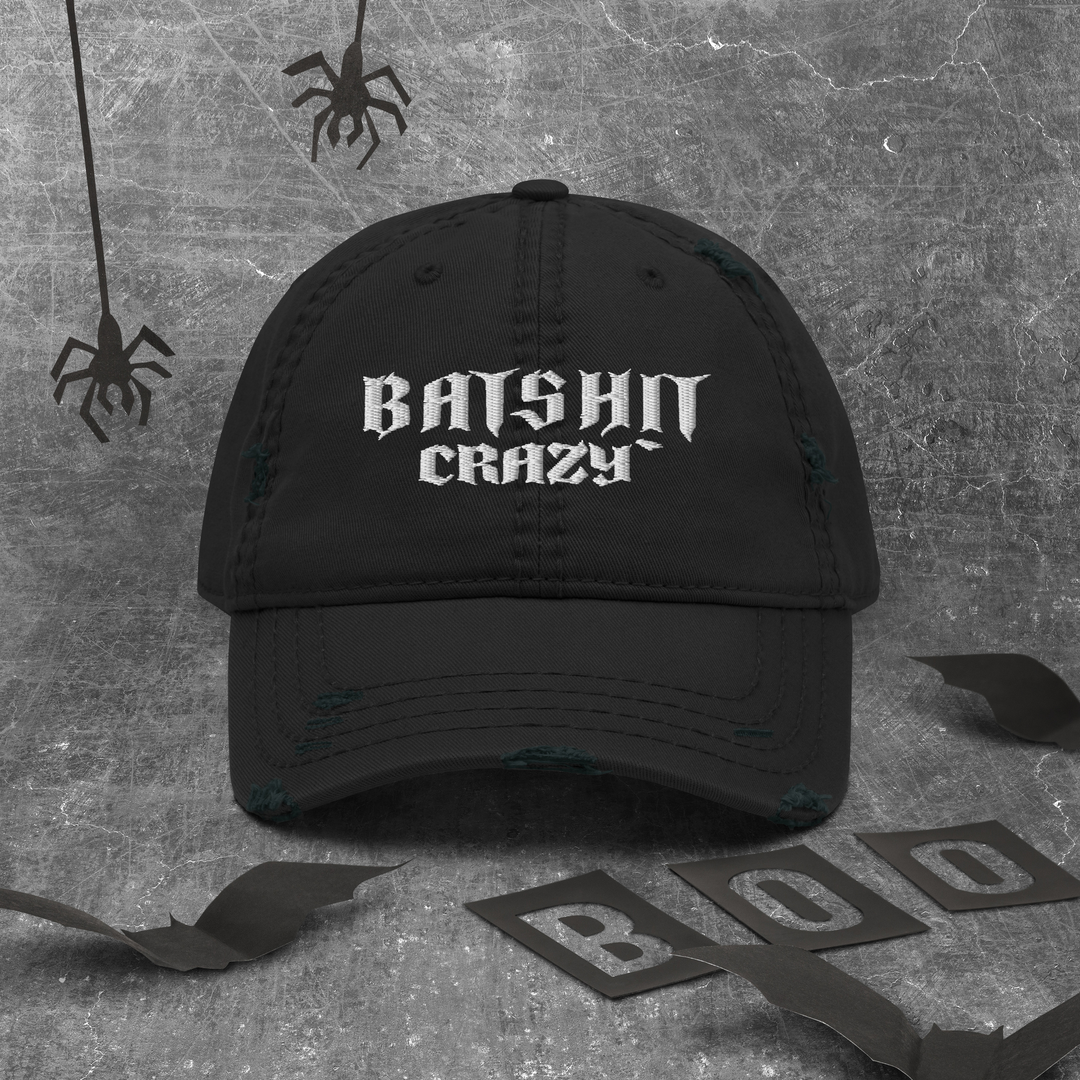 Batshit Crazy Distressed Dad Hat