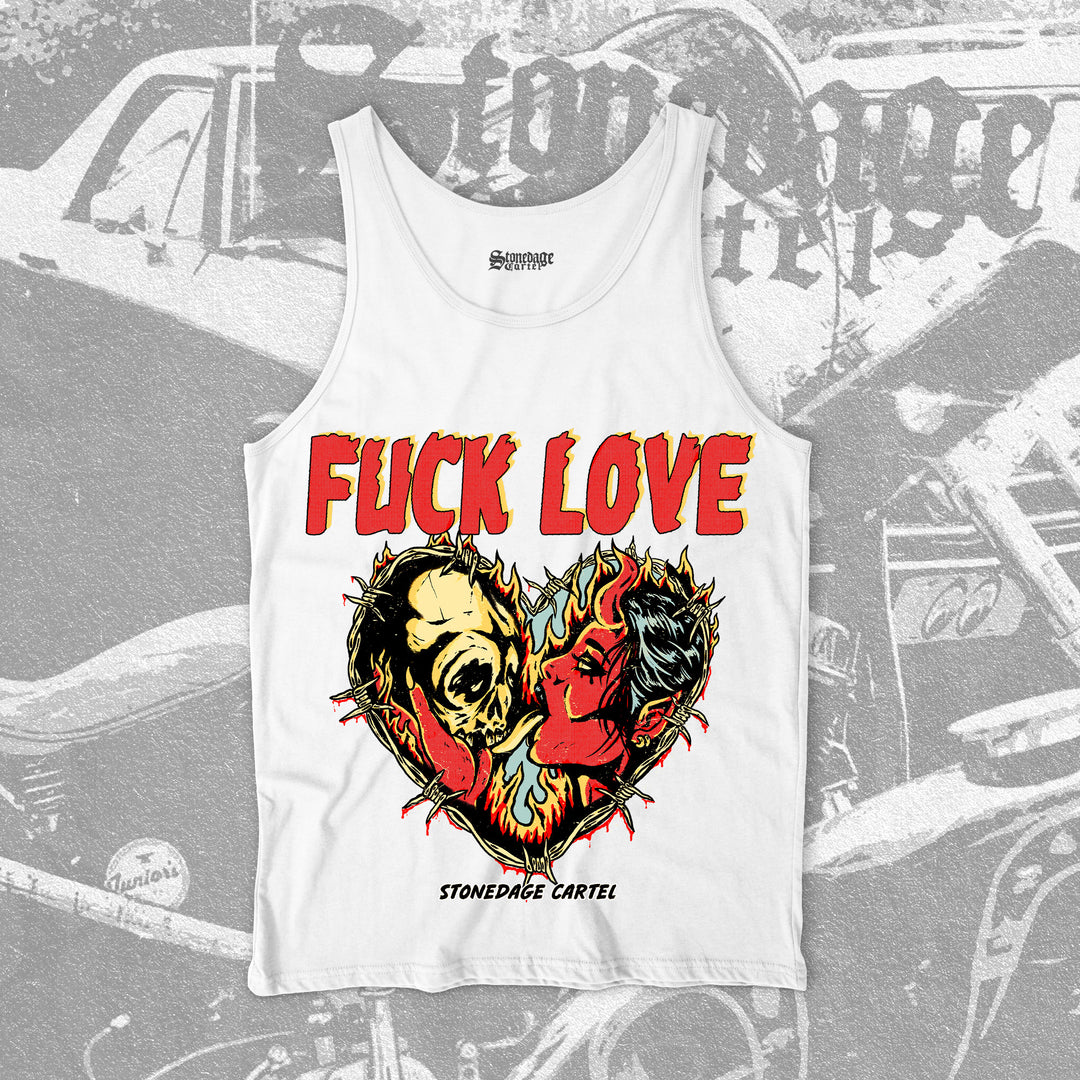 Fuck Love Goth Unisex Tank Top