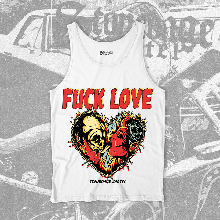 Fuck Love Goth Unisex Tank Top