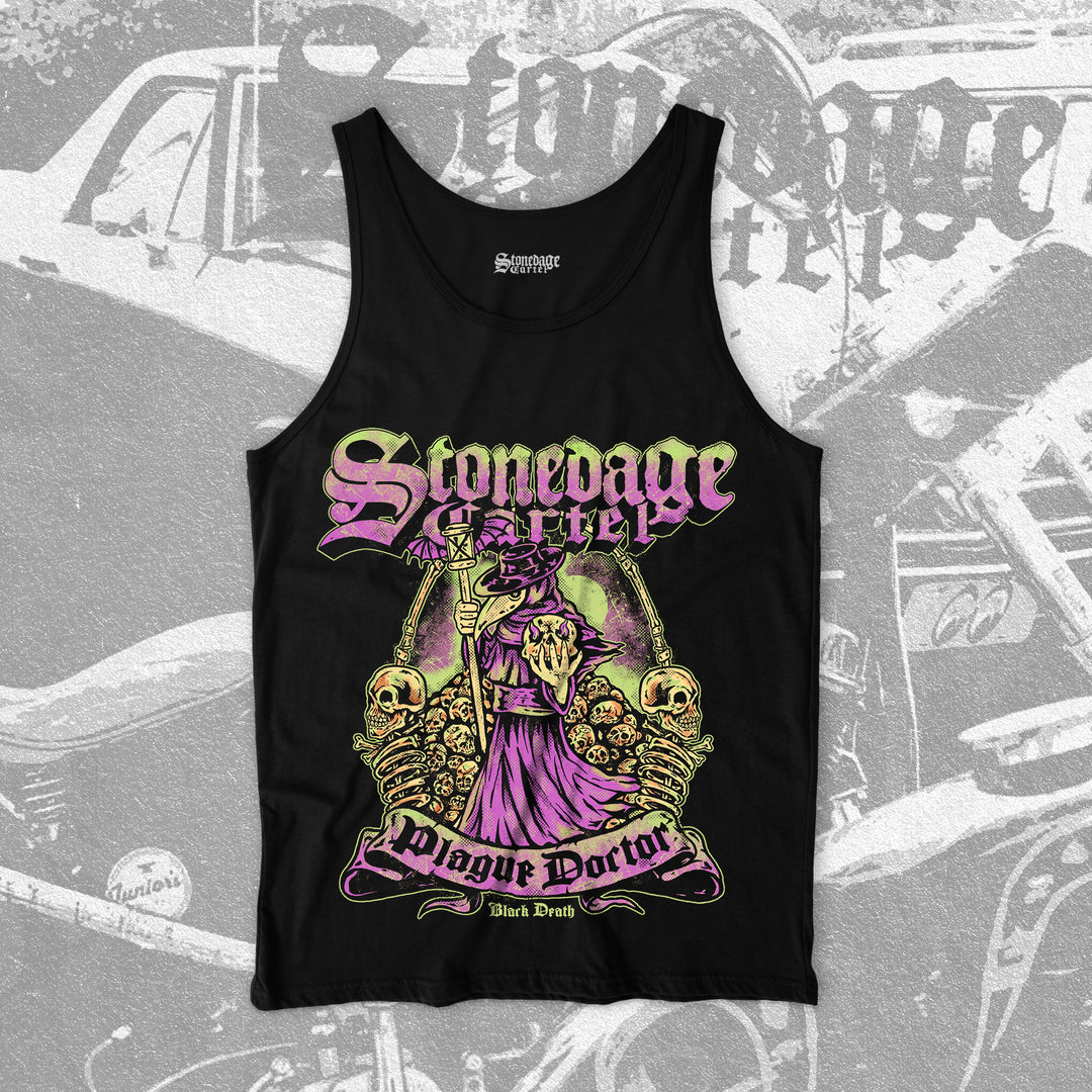 Plague Doctor Unisex Tank Top Stonedage Cartel
