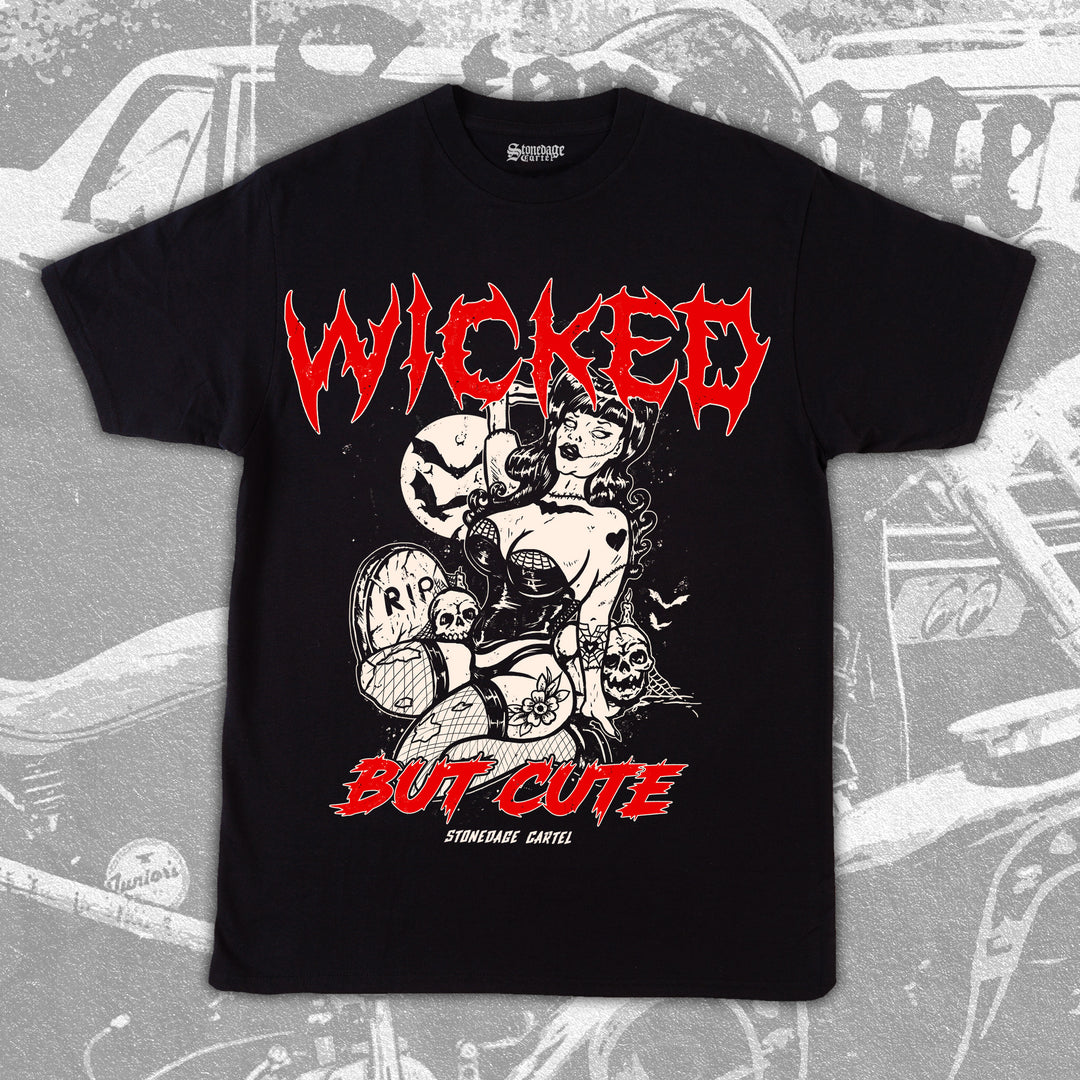 Wicked But Cute Vintage Goth Unisex T-shirt