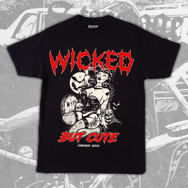 Wicked But Cute Vintage Goth Unisex T-shirt