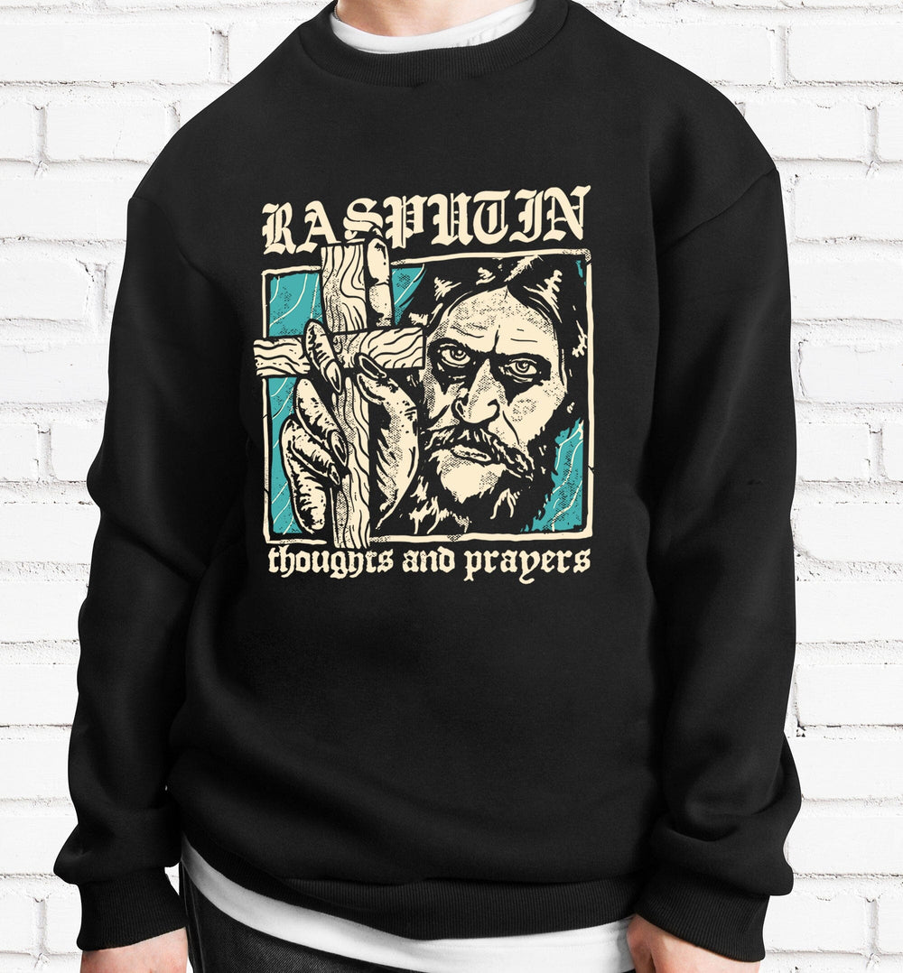 'Rasputin-Thoughts and Prayers' Unisex Sweatshirt Sweatshirt Printify