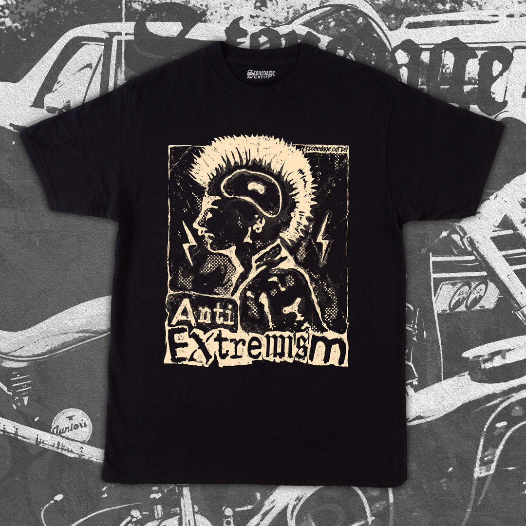 Anti Extremism Unisex T-shirt, Vintage Rocker Activism Anti Extremism Shirt.
