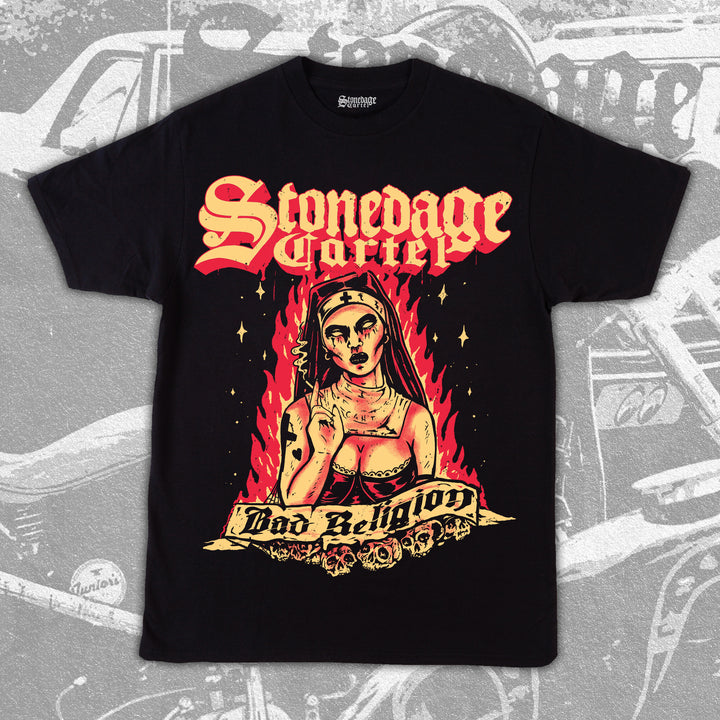 Bad Religion Dark Goth Nun Smoking Shirt