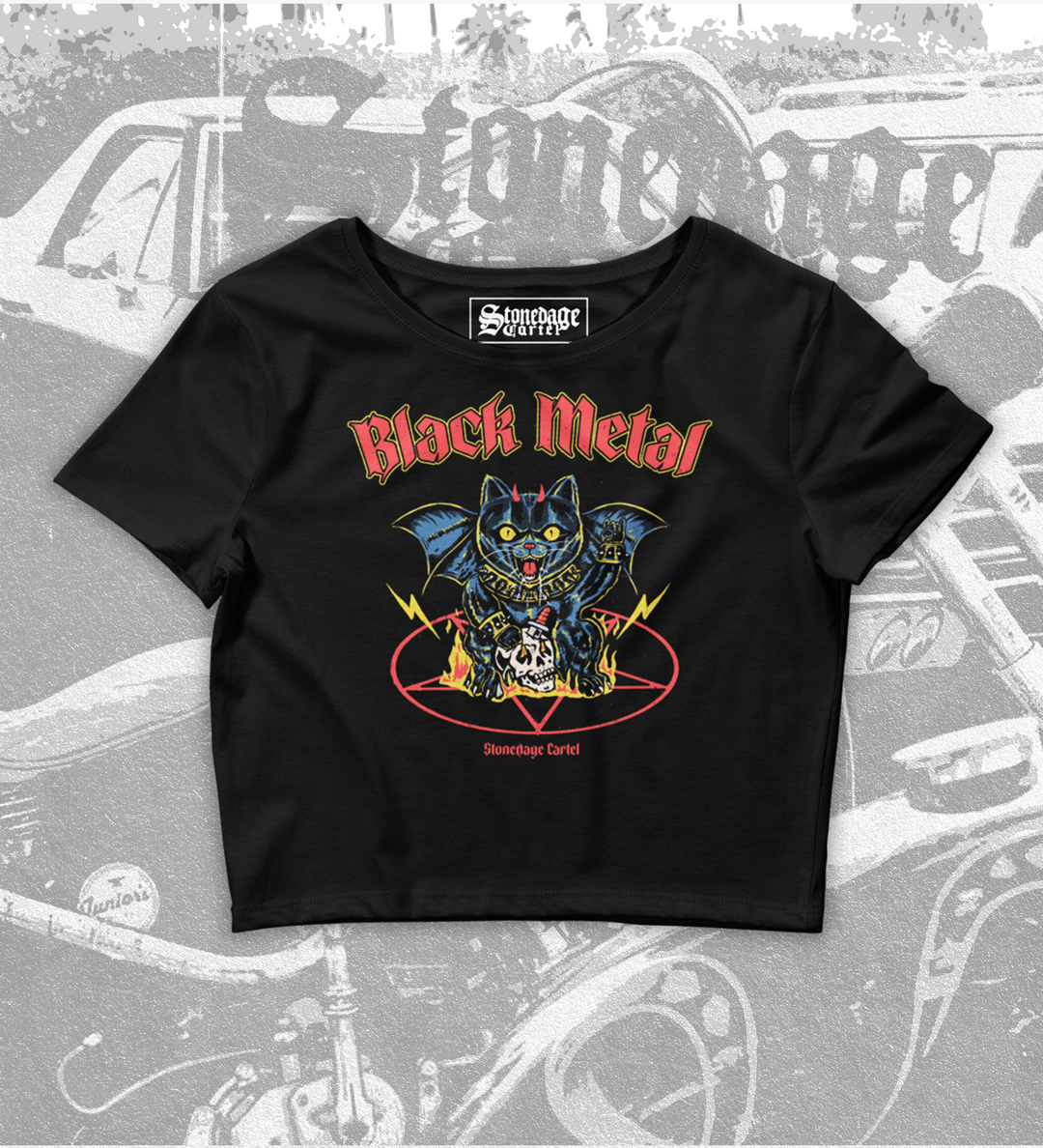 Black Metal Women’s Crop Tee