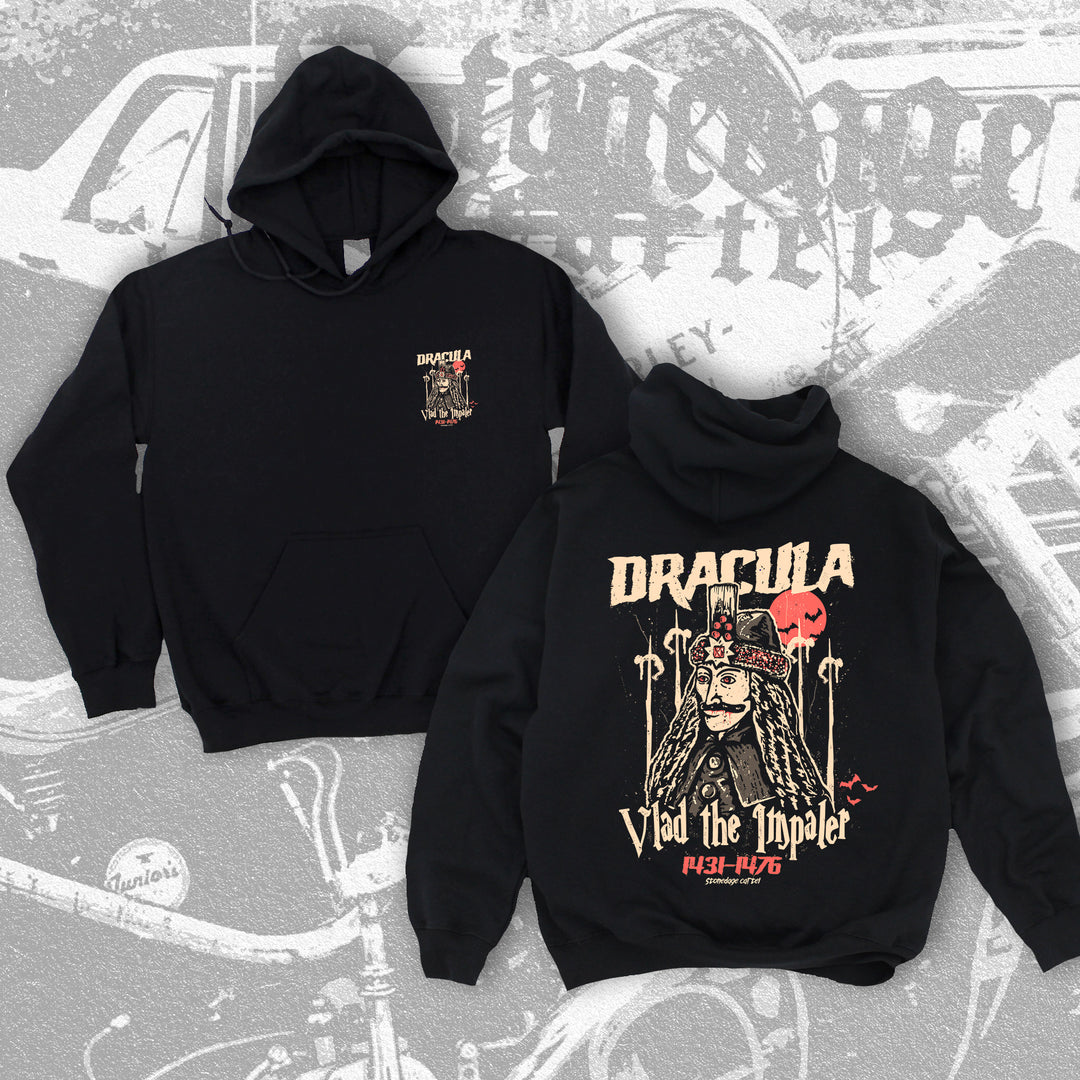 Dracula - Vlad The Impaler Unisex hoodie, Goth Vintage Vlad The Impaler Historic Unisex Hoodie