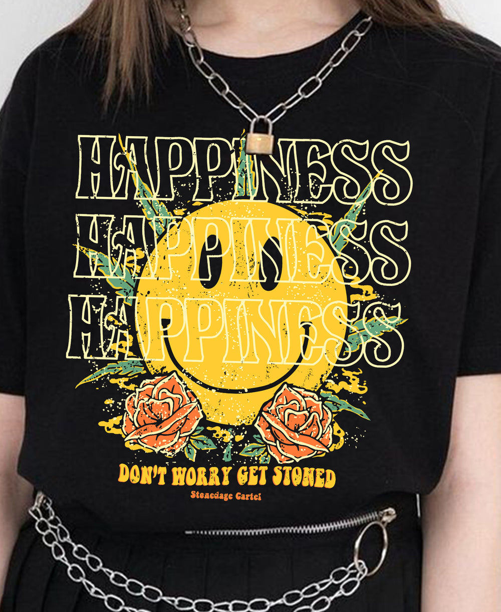 Happiness - Don't Worry Get Stoned Unisex Shirt Model