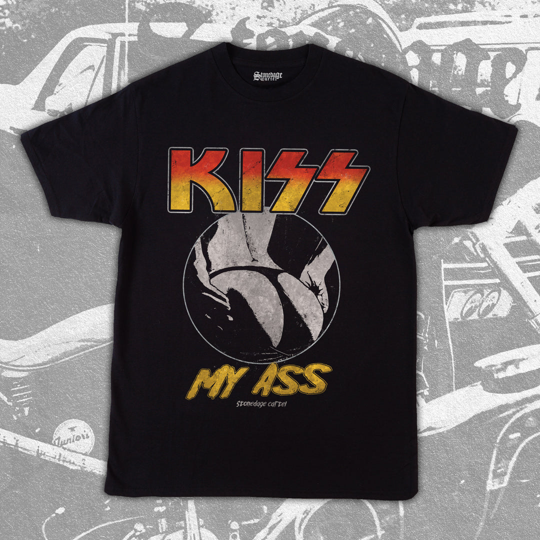 Kiss My Ass Unisex Tee, Kiss Parody Rocker Unisex T-shirt