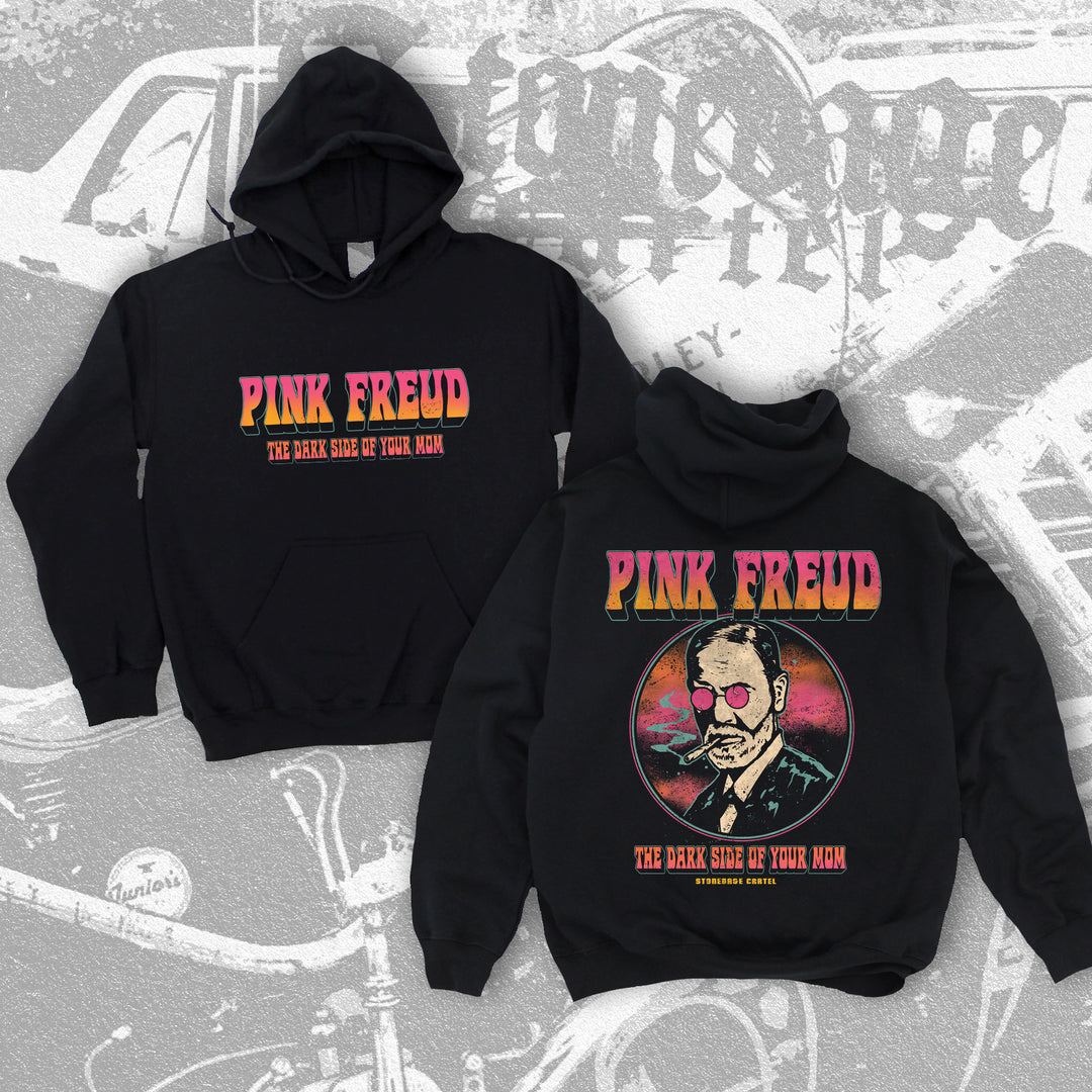 Pink Freud The Dark Side Of Your Mom Unisex Hoodie, Sigmund Freud Psychedelic Vintage Rocker Unisex Hoodie.