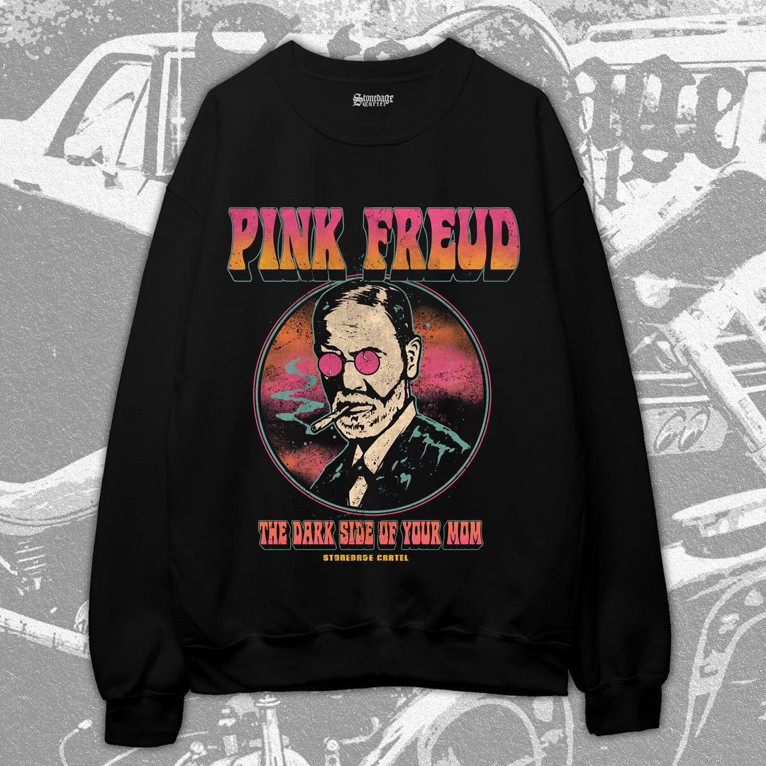 Pink Freud The Dark Side Of Your Mom Unisex Sweatshirt, Sigmund Freud Joke Rocker Vintage Unisex Sweatshirt