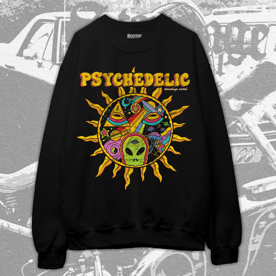Psychedelic Trippy Vintage Unisex Sweatshirt