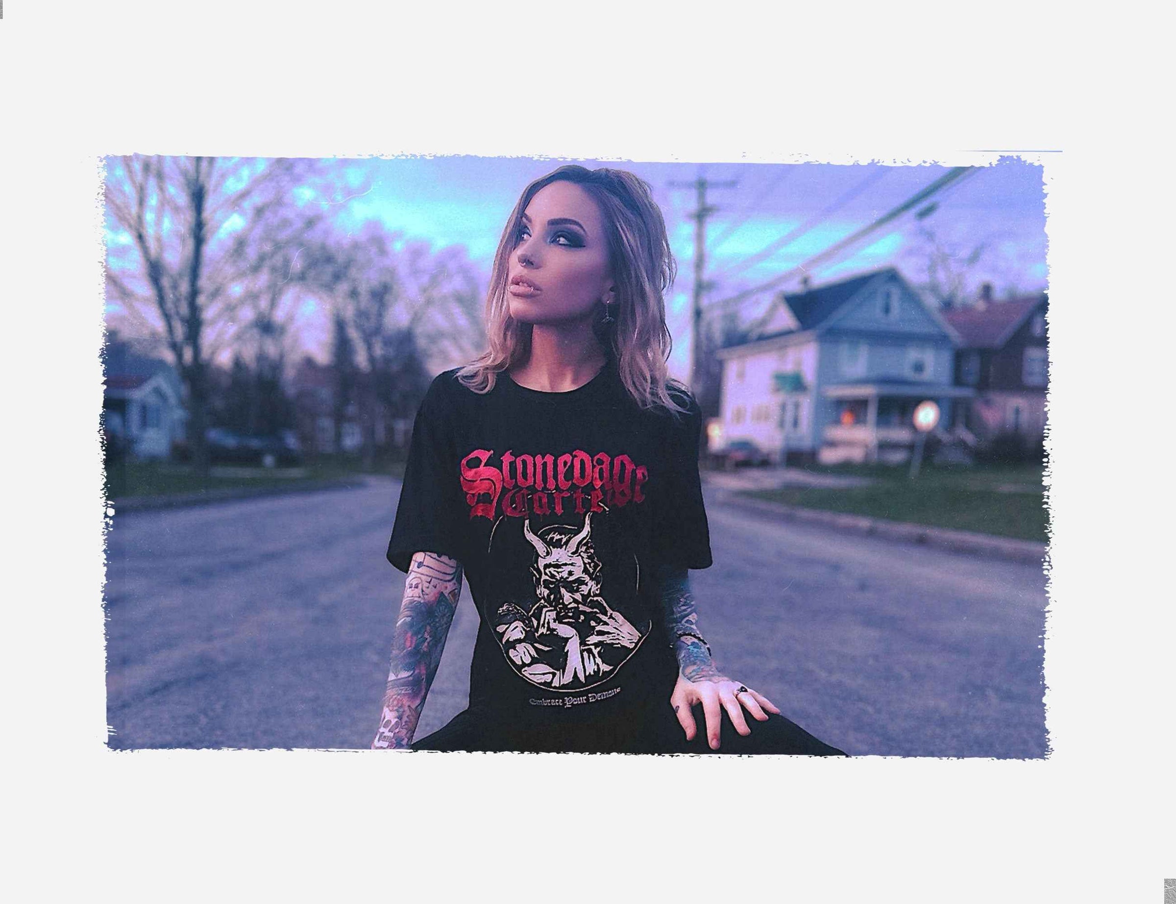 Stonedage Cartel Artist-made clothing for people who refuse to sleepwalk through the world. Dark humor, History, Psychedelic. Rebellion, Gothic Vibes.