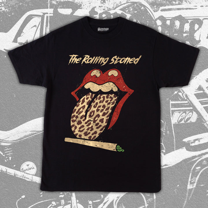 The Rolling Stoned Unisex T-shirt, Funny Rocker Blunt Rolling Vintage Unisex T-shirt.