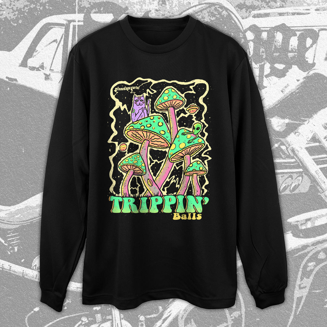 Psychedelic Trippin' Balls Unisex Long Sleeve