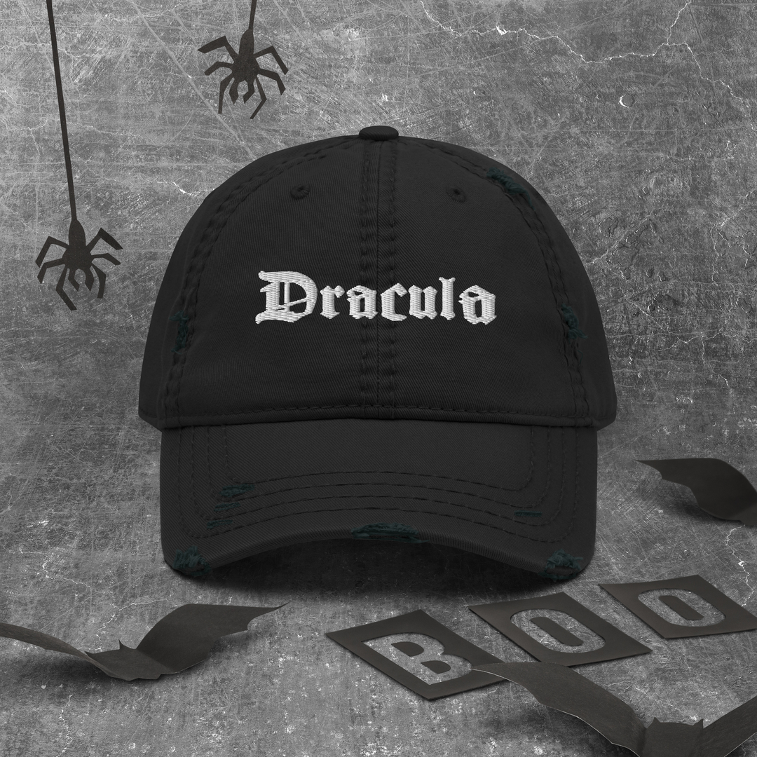 Dracula Distressed Dad Hat