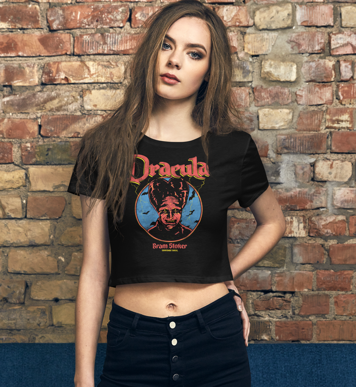 Dracula Bram Stoker Women’s Crop Tee