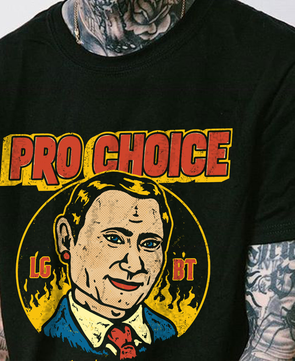 Pro Choice Unisex Shirt, Vladimir Putin LGBT rights Funny Activism Unisex T-shirt Model